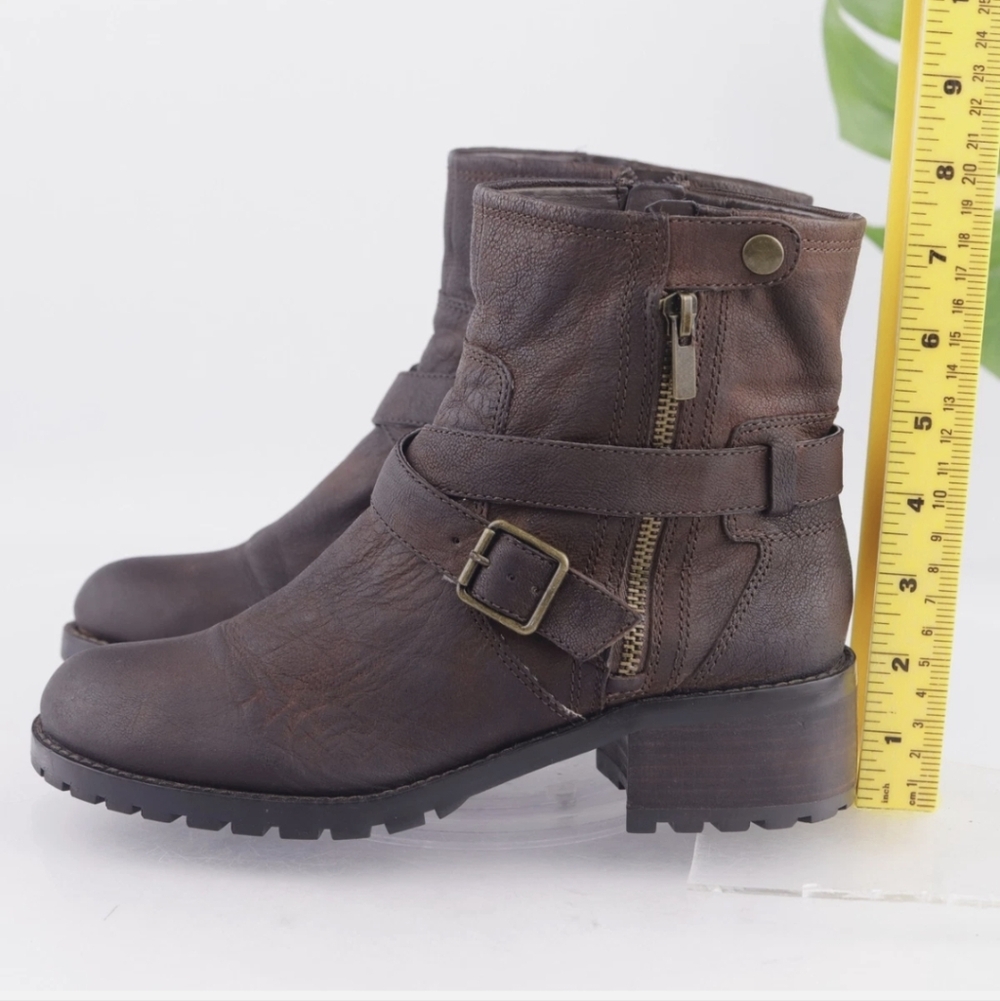 Genuine Leather Brown Lord & Taylor Walcott Boots sz8